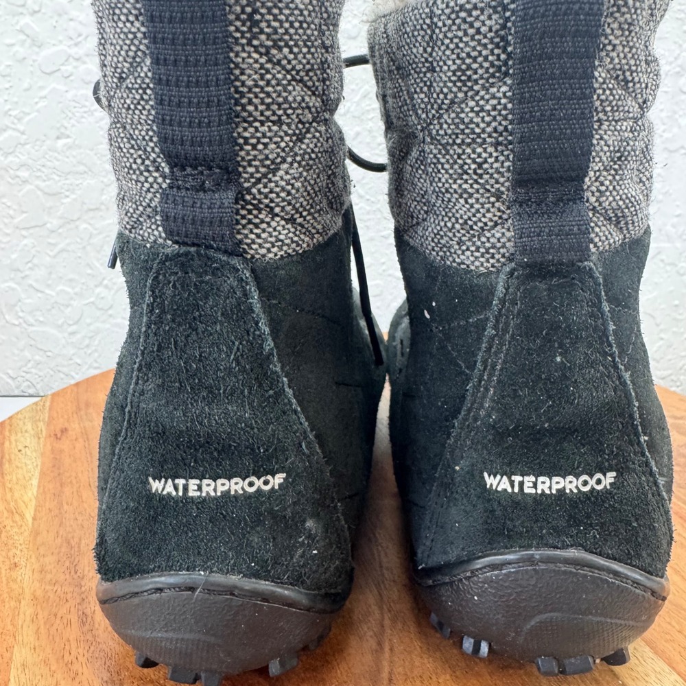 Columbia Womens Waterproof Suede Winter Boots Faux Fur Lined Lace Up‎ Size 7.5 - Picture 3 of 8